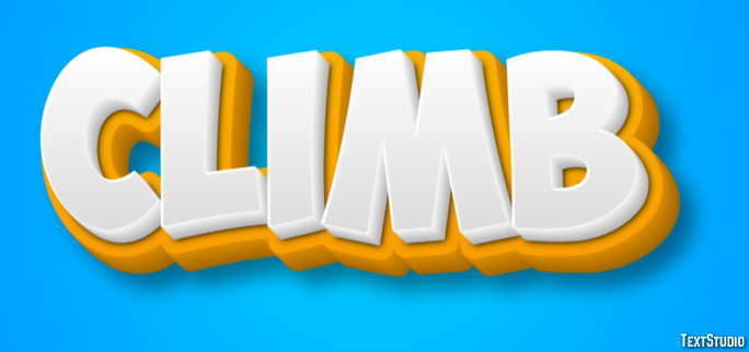 Climb Effet de Texte
