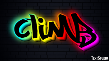 Climb Tekst Effect