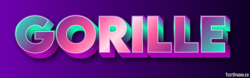 Gorille Effet de texte