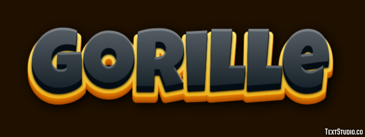 Gorille Effet de texte