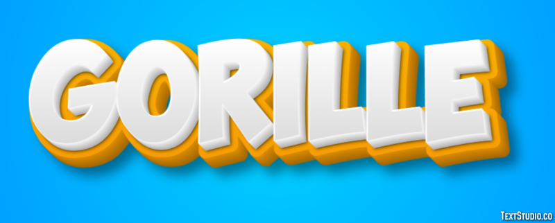 Gorille Effet de texte