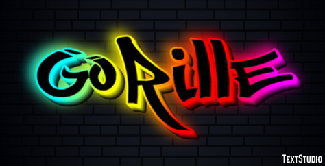 Gorille Effet de texte