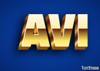 Avi Text Effect