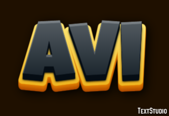 Avi Text Effect