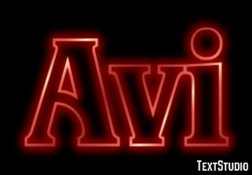 Avi Efecto de Texto