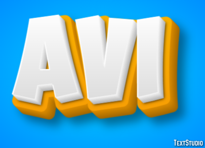 Avi Text Effect
