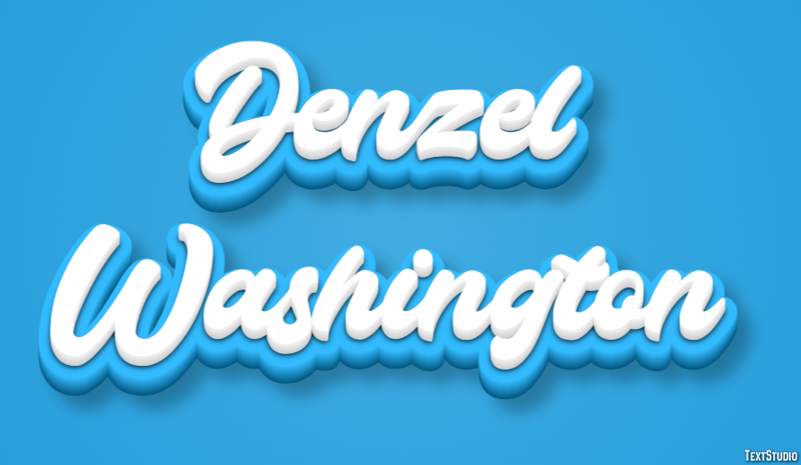 Denzel Washington Text Effect