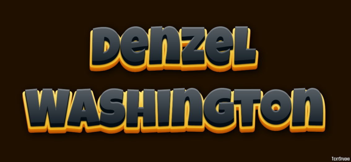 Denzel Washington Efecto de Texto