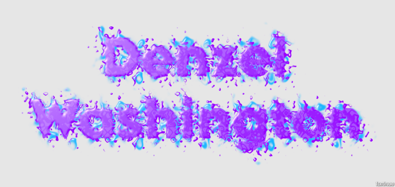 Denzel Washington Text Effect