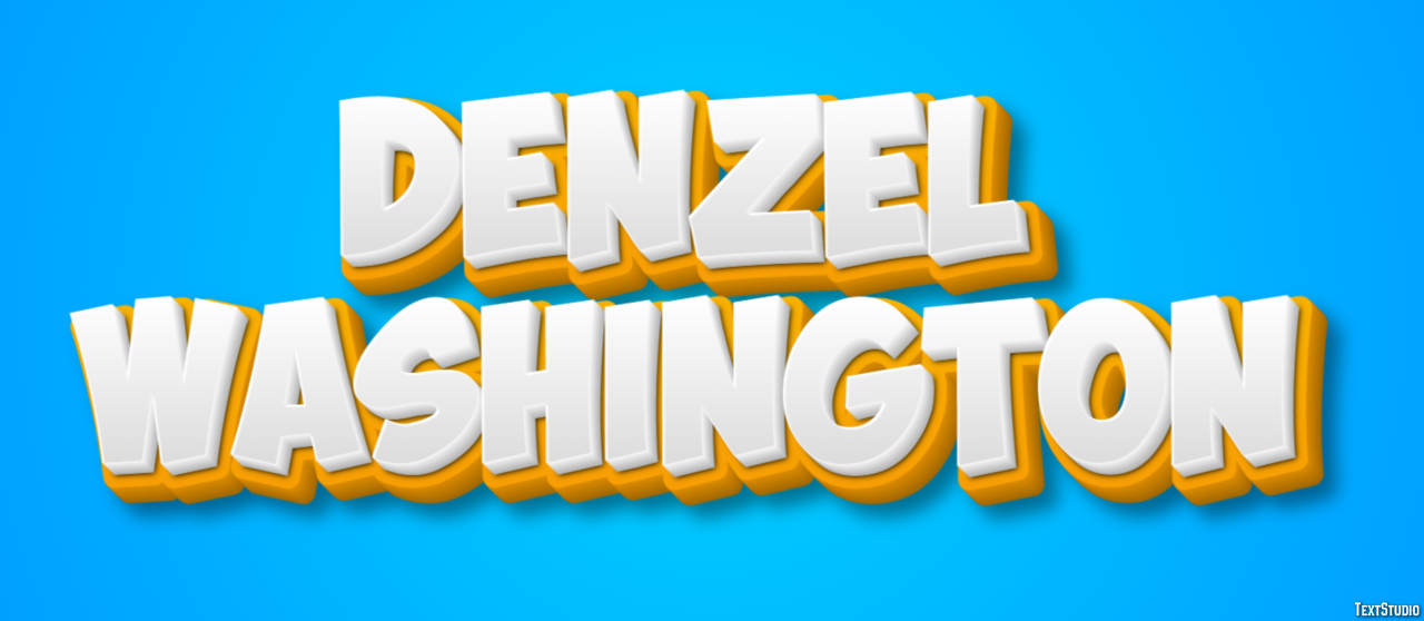 Denzel Washington Efecto de Texto