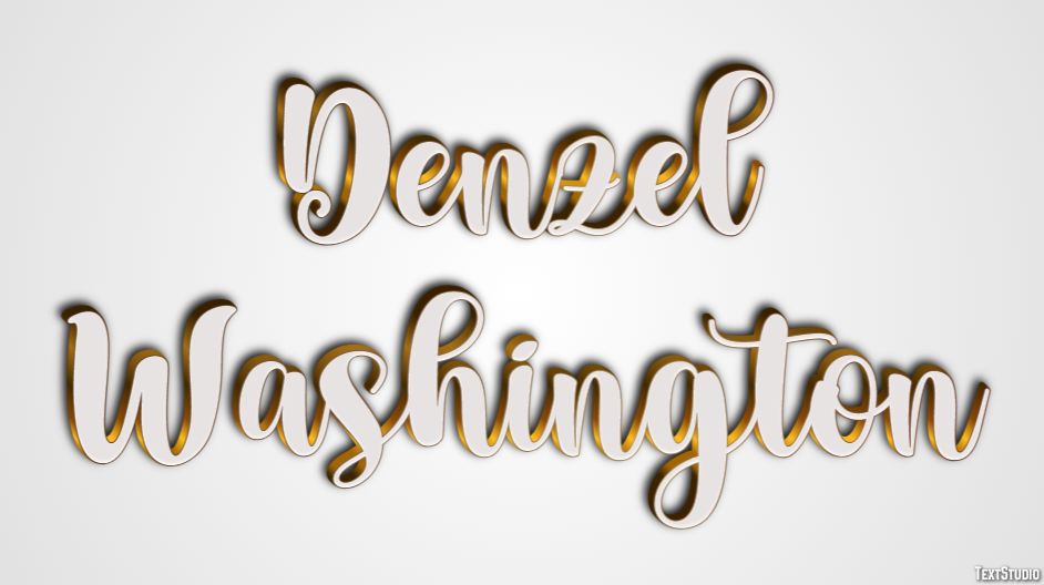 Denzel Washington Efecto de Texto