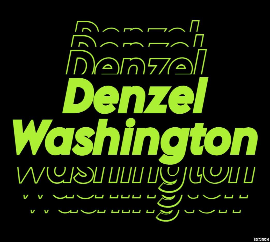 Denzel Washington Effetto testo