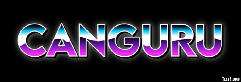 Canguru Efeito de texto