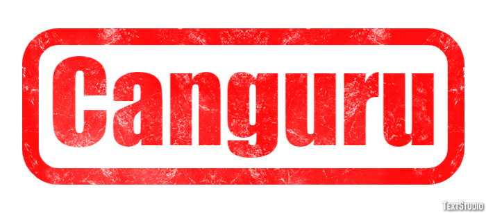 Canguru Efeito de texto
