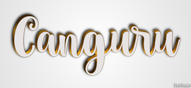 Canguru Efeito de texto