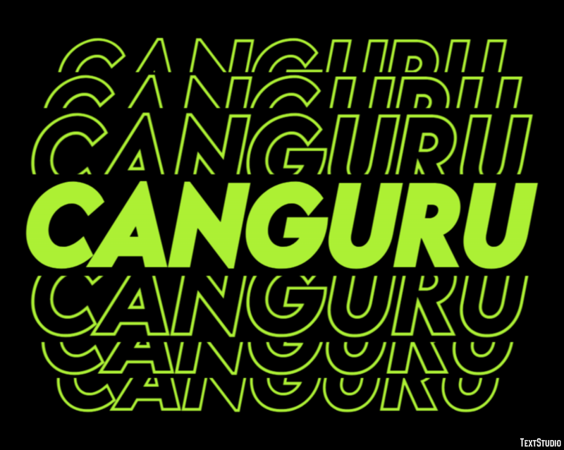 Canguru Texteffekt