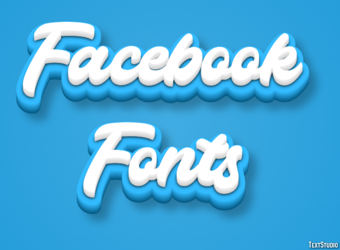 Facebook Fonts Text Effect