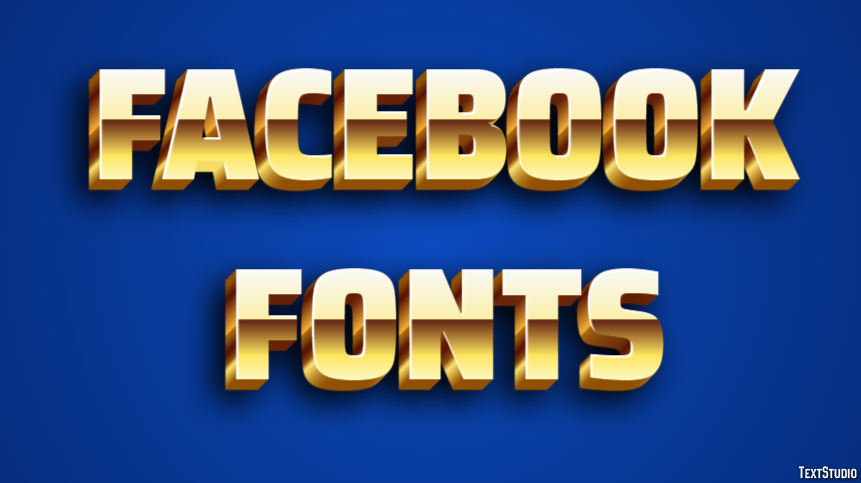 Facebook Fonts Effetto testo