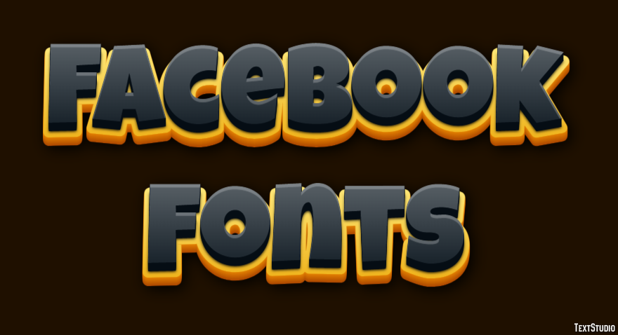 Facebook Fonts Effetto testo