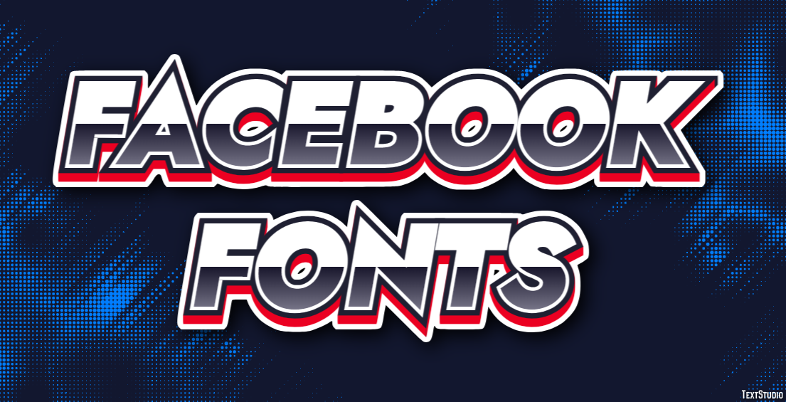 Facebook Fonts Efecto de Texto
