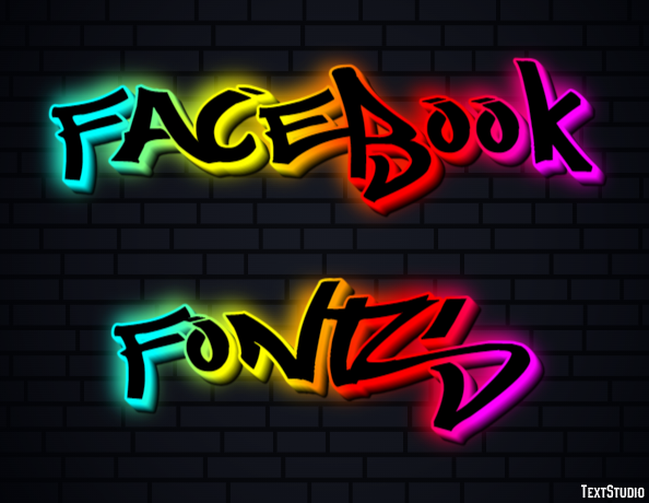 Facebook Fonts Text Effect