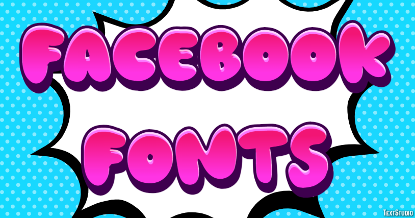 Facebook Fonts Efecto de Texto