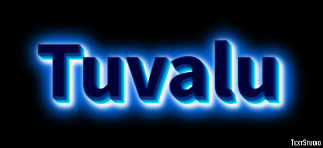 Tuvalu テキスト効果