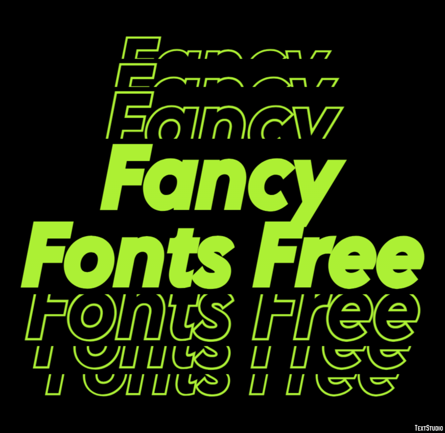 Fancy Fonts Free Efekt tekstowy