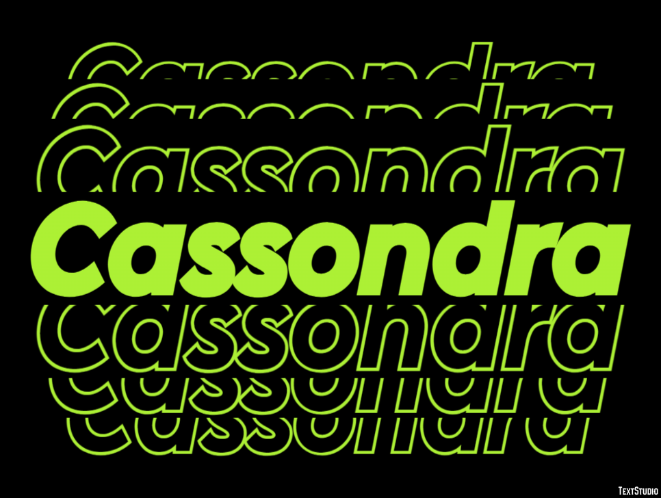 Cassondra Text Effect