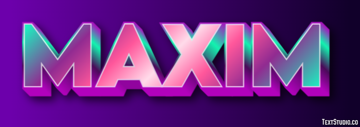 Maxim Text Effect