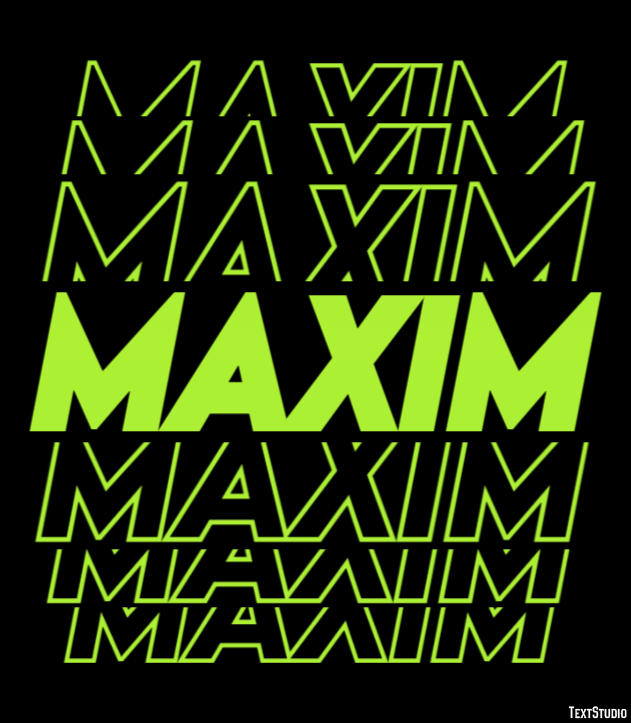Maxim Text Effect