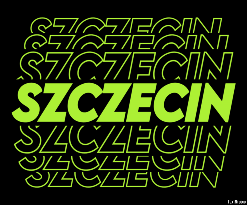 Szczecin Effetto testo