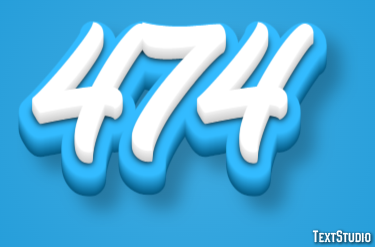 474 Efecto de Texto