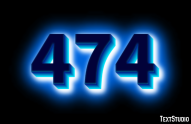 474 Эффект текста