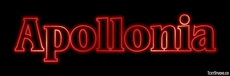 Apollonia Effetto testo