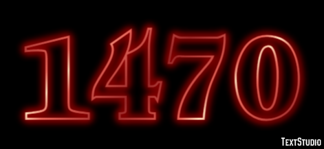 1470 Tekst effect