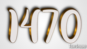 1470 Tekst effect