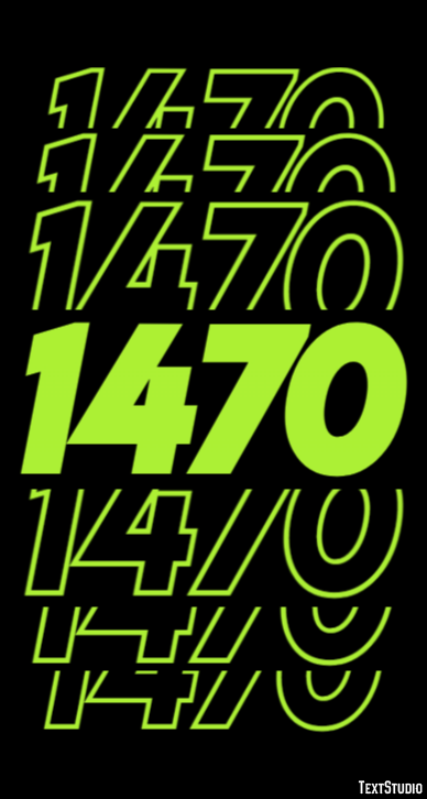 1470 Tekst effect