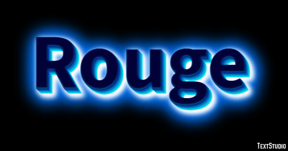 Rouge Effet de Texte