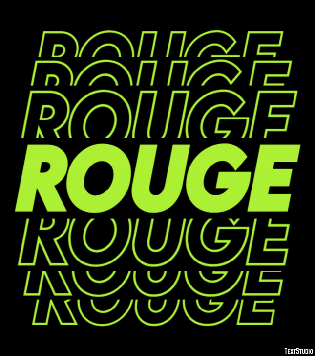 Rouge Effet de Texte