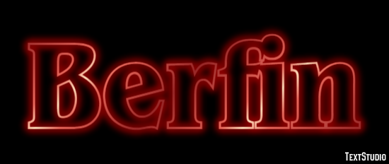 Berfin Text effect