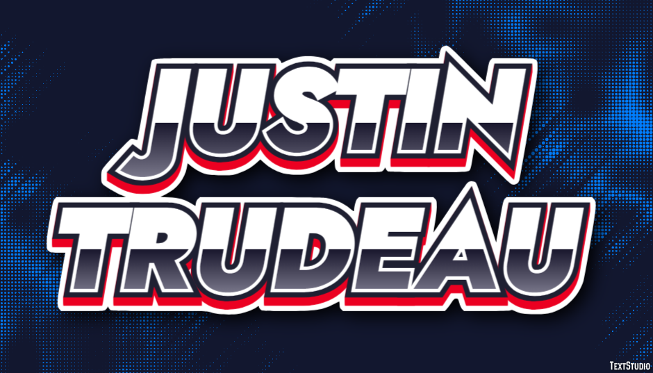Justin Trudeau Text Effect