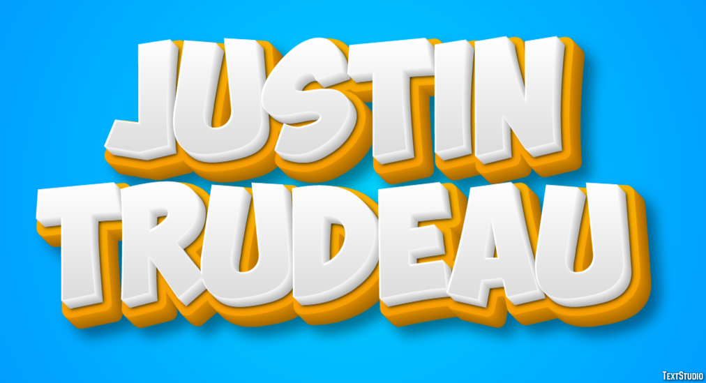 Justin Trudeau Text Effect