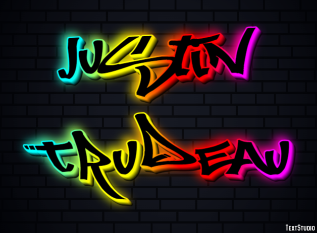 Justin Trudeau Text Effect
