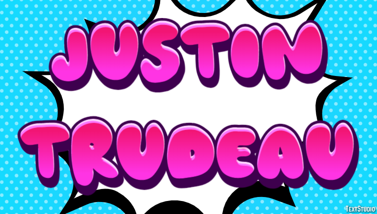 Justin Trudeau Text Effect