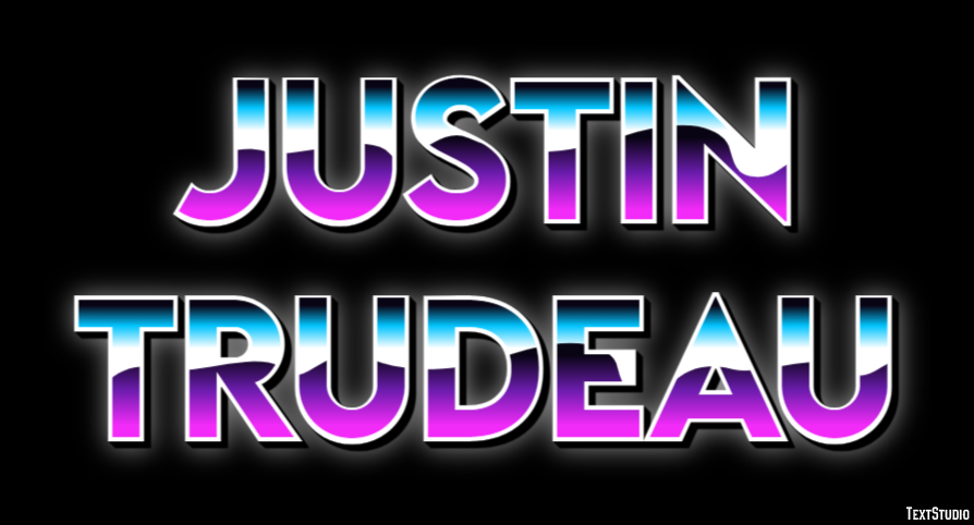 Justin Trudeau Text Effect