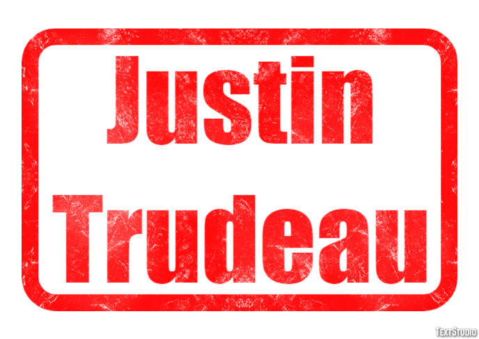 Justin Trudeau Text Effect