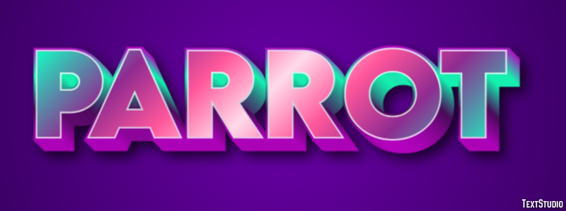 Parrot Text effect