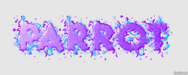 Parrot Text effect