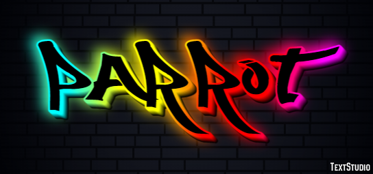 Parrot Text Effect